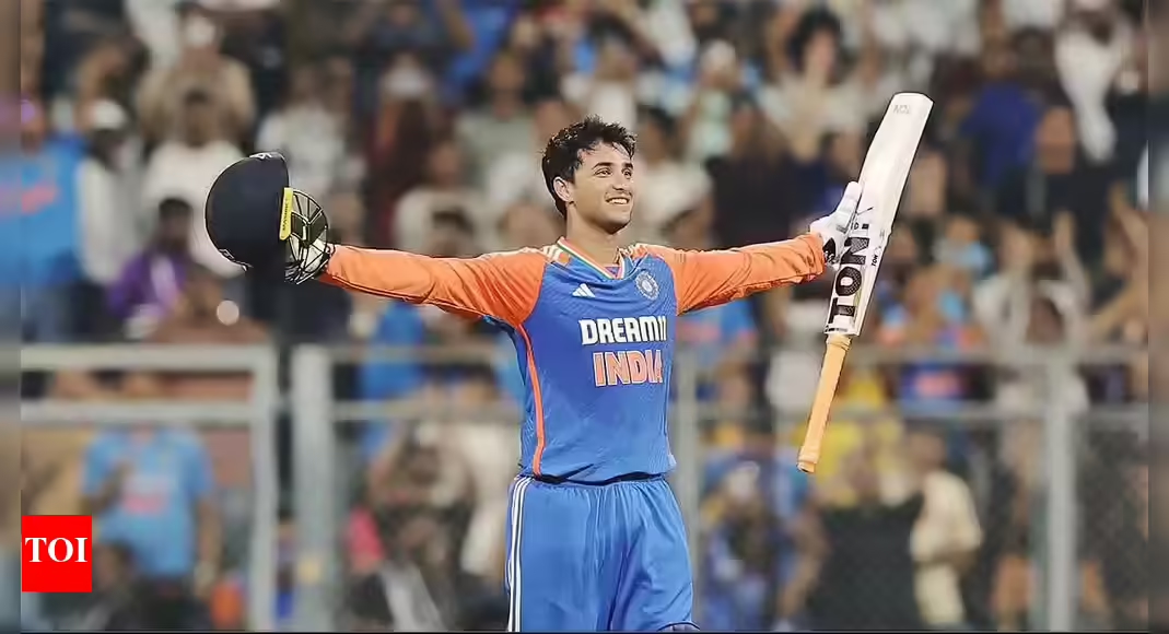 Abhishek Sharma's signature celebration