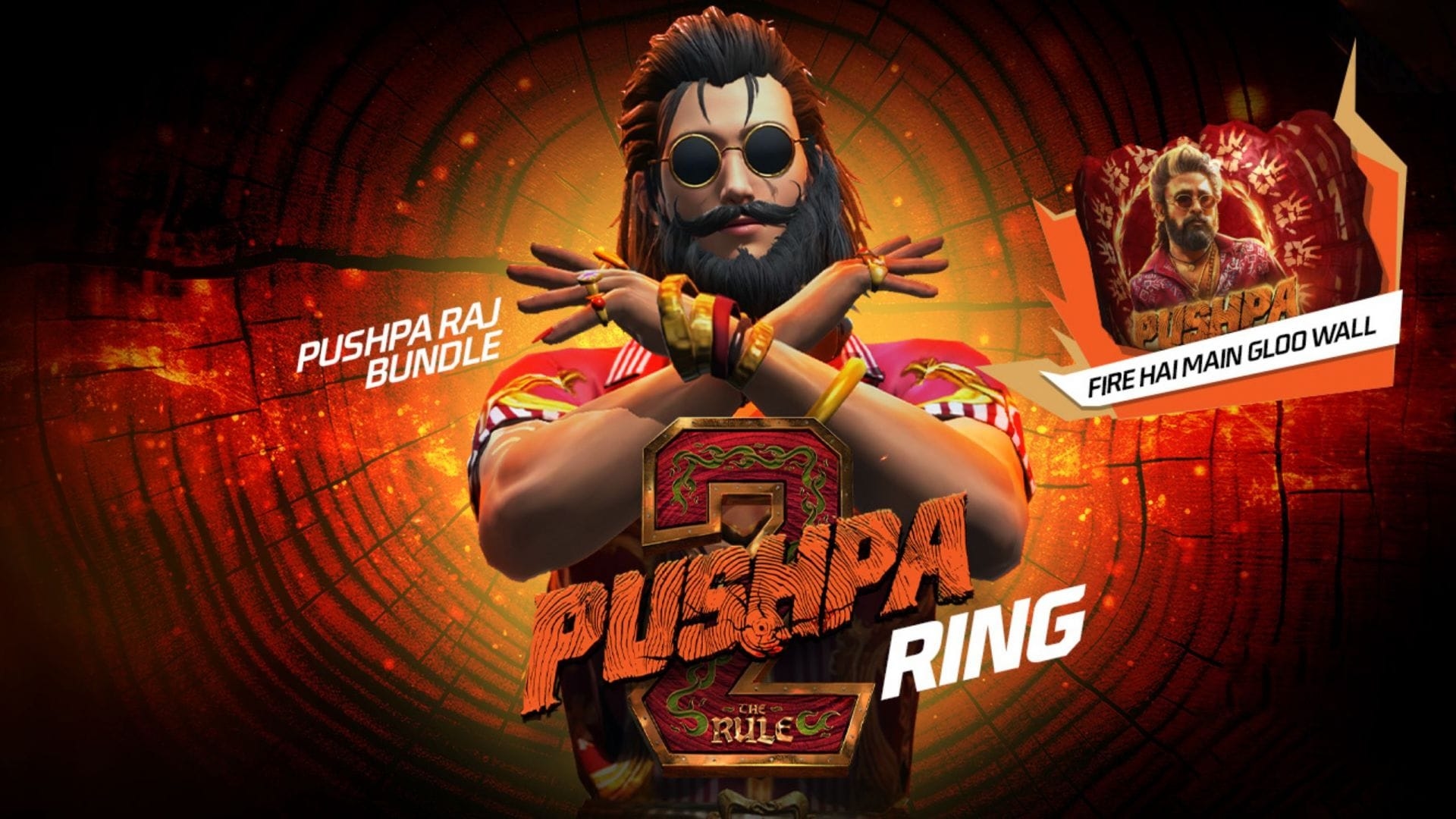 Pushpa Raj Bundle is now available in Free Fire (Image via Garena)