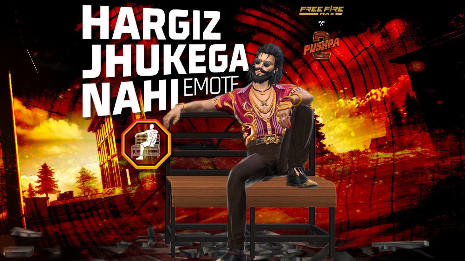 Free Fire x Pushpa 2 Faded Wheel event runs for a duration of over two weeks (Image via Garena)